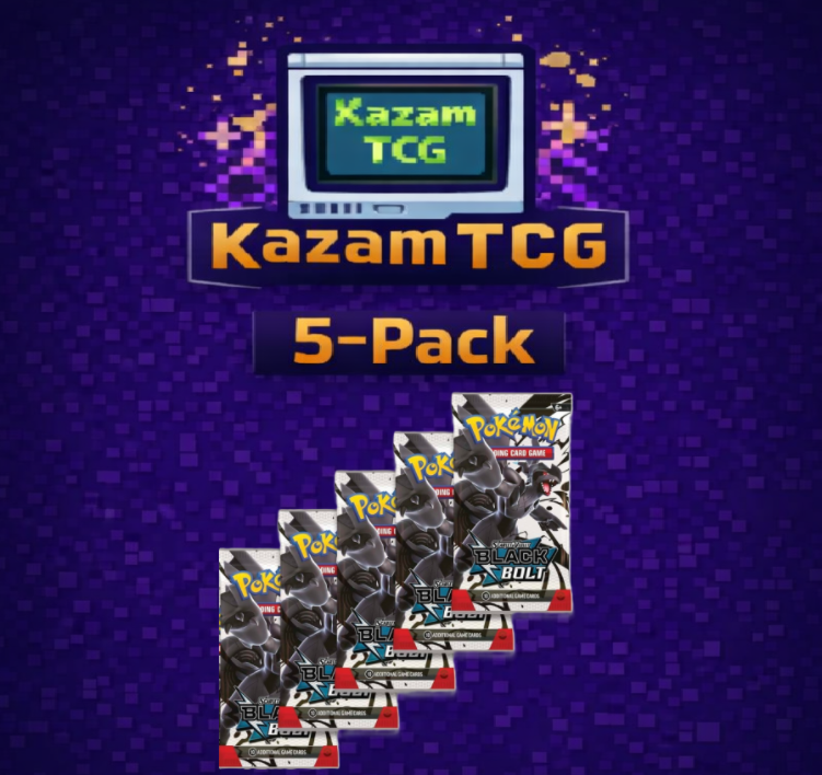 Pokemon Black Bolt - 5 Booster Packs  KazamTCG